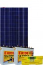 Exide Solar Combo Inverter 2200 + 6LMS100L X 2 Batteries + 325 Watts Panels x 2 NOS